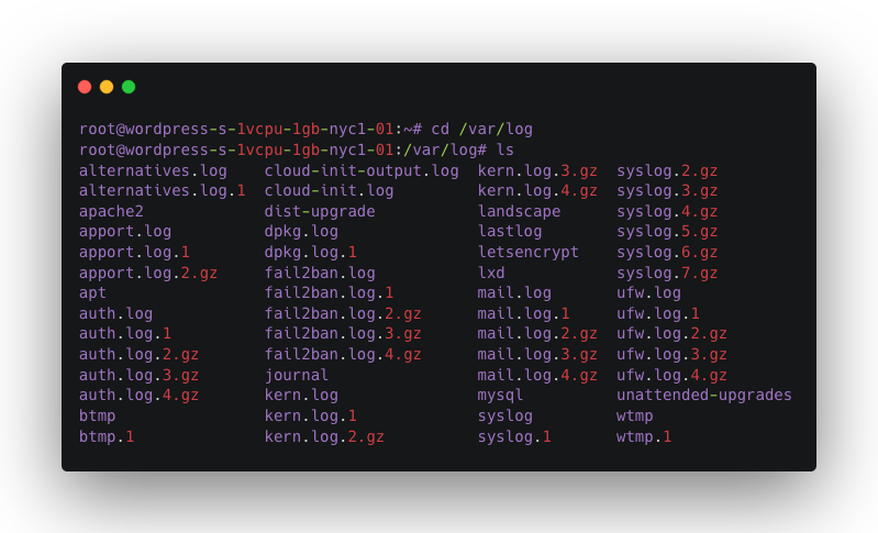 linux logs