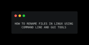 How to rename a file in Linux