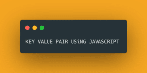 JavaScript key value array