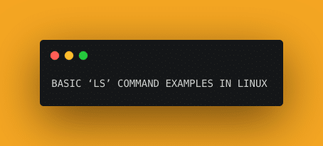ls is command in linux