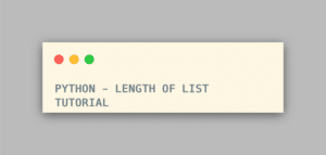 length of list python