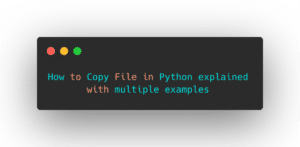 copy file in python