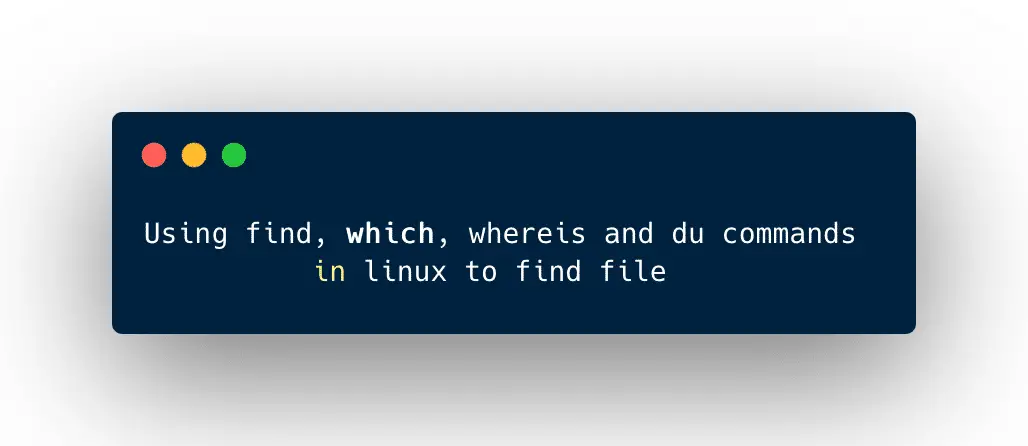 find a file in Linux