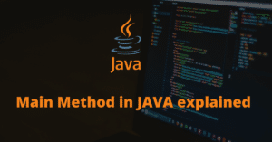 What is the main method in Java?